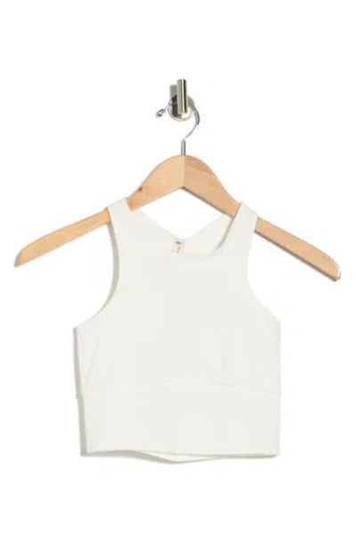 Free People Every Single Time Longline Sports Bra In White
