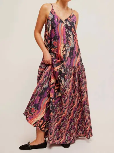 Free People Everything And More Maxi Dress In Black Combo