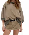 Free People Everything Pullover Sweater In Caiman In Brown