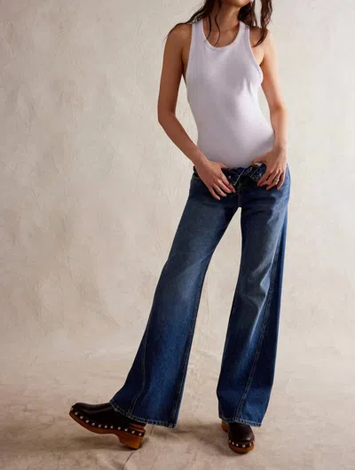 Free People Expert Advice Flare Jeans In Seabrushed