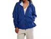 Free People Explore More Fleece Jacket In Black Grape In Blue