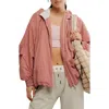 Free People Explore More Nylon Hooded Jacket In Pink
