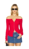 Free People X We The Free Eye Candy Tee In Rusted Red