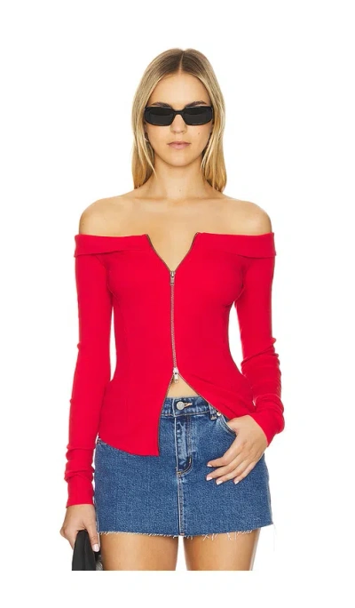 Free People X We The Free Eye Candy Tee In Rusted Red