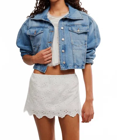 Free People Eyes On You Skort Ivory In White