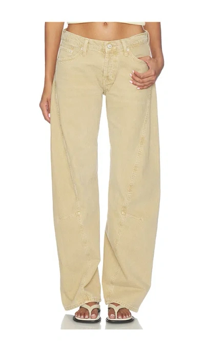 Free People Fable Twisted Seam Jean In Yellow