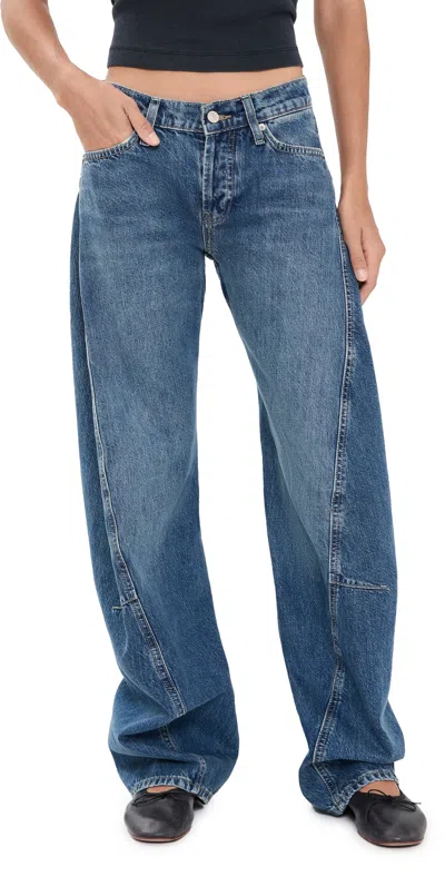 Free People Fable Twisted Seam Jeans Heartsong In Blue