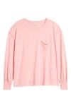 Free People Fade Into You Knit Top In Pale Rosette