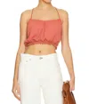 FREE PEOPLE FADED LOVE CAMI IN SUNDOWN RUST