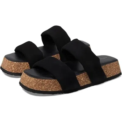 Free People Fairmount Flared Ob1864352 Sandals Women's Taupe Slide Htat944 In Black