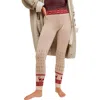 Free People Falala Fair Isle Leggings In Latte Combo