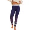 Free People Falala Fair Isle Leggings In Midnight Combo