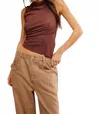 Free People Fall For Me Tank Top In Mocha In Brown