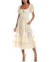 Free People Falling Sun Midi Dress In Neutral