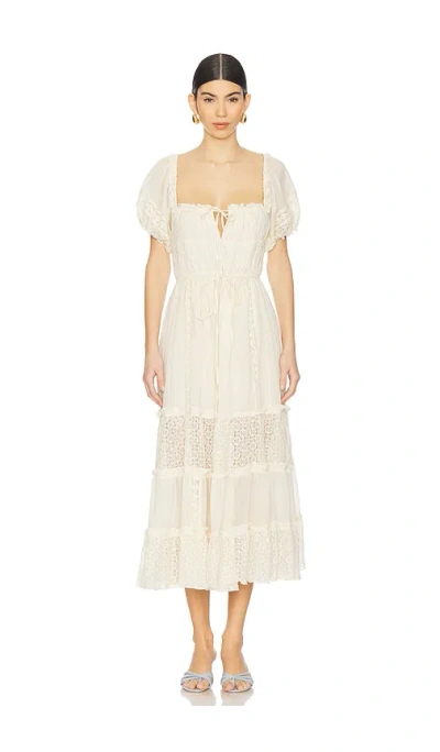 FREE PEOPLE FALLING SUN MIDI DRESS