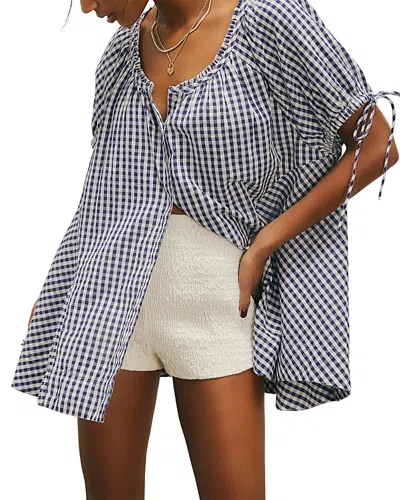 FREE PEOPLE FARLEY GINGHAM TUNIC