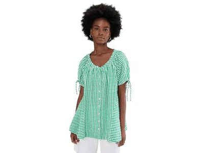 Free People Farley Gingham Tunic In Green