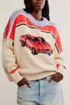 Free People Fast Lane Pullover In Race Car Combo