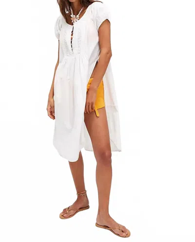 Free People Fayre Midi Top In Clean Ivory In White