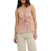 Free People Fearless Ruffle Racerback Tank Top In Multi