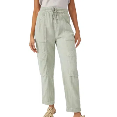 Free People Feelin Good Utility Pull On Pants In Soda Lime In Multi