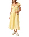 Free People Feeling Bonita Strappy Back Maxi Dress In Pineapple