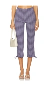 Free People Feeling Flirty Slim Capri Pants In Mauve