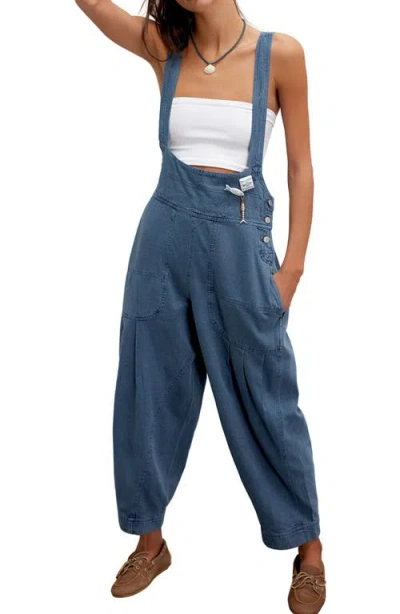 Free People Felix Tapered Overalls In Gray