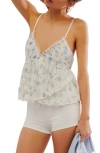 FREE PEOPLE FEMME FATALE FLORAL CAMISOLE