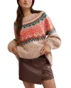Free People Festive Frost Sweater In Festive Frost Combo