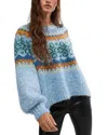 Free People Festive Frost Sweater In Blue