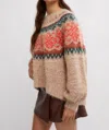 Free People Festive Frost Sweater In Multi