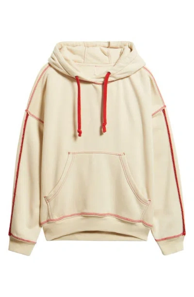 Free People Final Call Cotton Blend Hoodie In Neutral