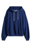 Free People Final Call Fleece Hoodie In Blue