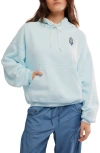 Free People Final Call Graphic Hoodie In Blue