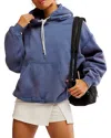 Free People Final Call Hoodie In Twilight Tide