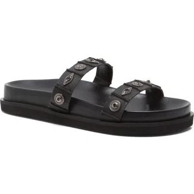 Free People Findings Slide Sandal In Black