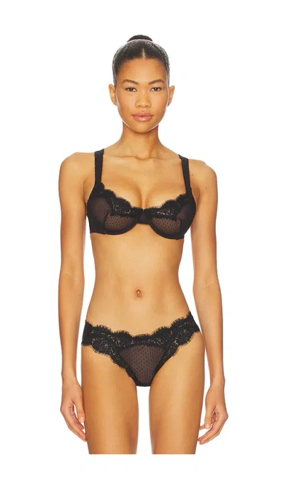 Free People Fiona Demi Underwire Bra In Black