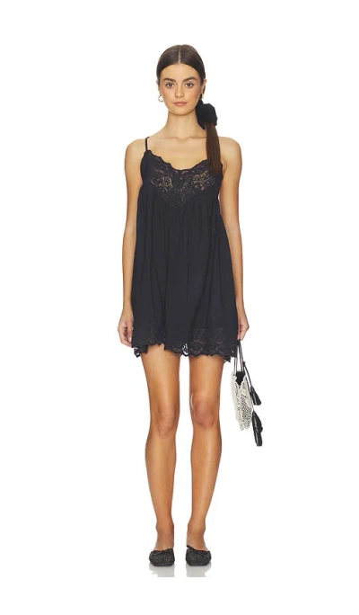 Free People Fiona Slip In Black