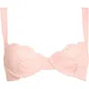 Free People Fiona Underwire Lace Demi Bra In Pink