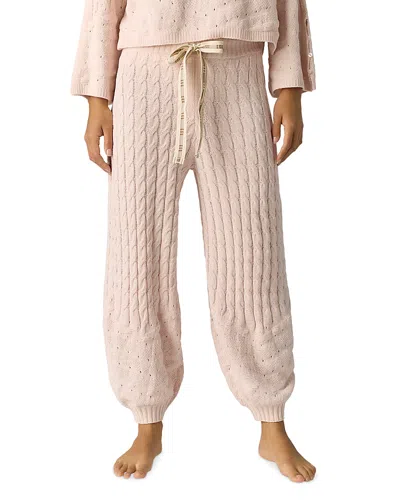Free People Fireside Crush Knit Drawstring Joggers In Multi