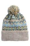 Free People First Frost Fair Isle Beanie In Sage