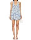 Free People Fisher Mini Dress In Riverside Combo