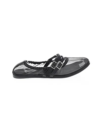 Pre-owned Free People Flats In Black