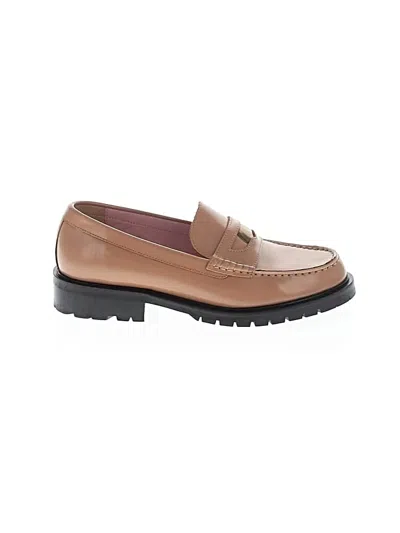 Pre-owned Free People Flats In Tan