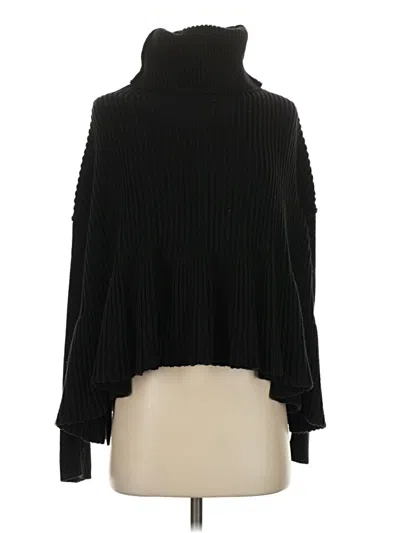 Pre-owned Free People Fleece Jacket In Black