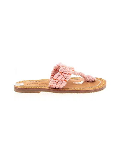 Pre-owned Free People Flip Flops In Pink