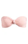 Free People Floral Frills Knotted Bandeau Bra In Light Pink
