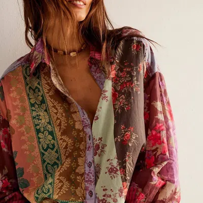 Free People Flower Patch Top In Multi