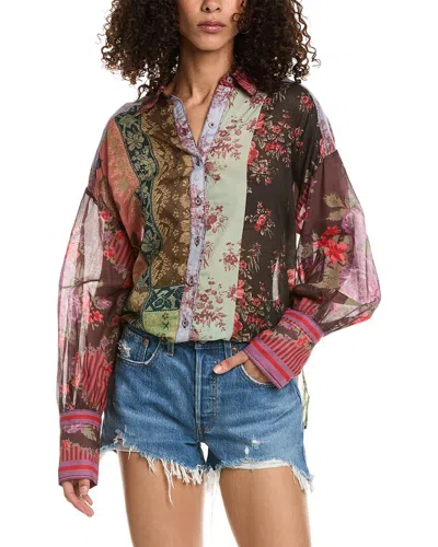 Free People Flower Patch Top In Red